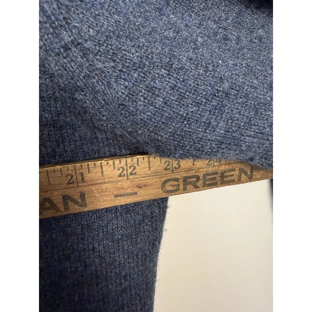 Pronto Uomo Sweater 100%‎ Wool Gray Shawl Collar Lightweight Pullover XL Men